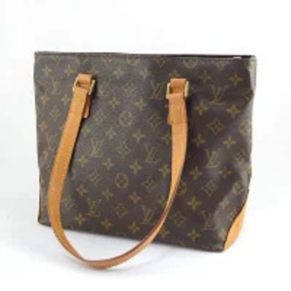 Louis Vuitton Piano Monogram Cabas Bag Tote Brown